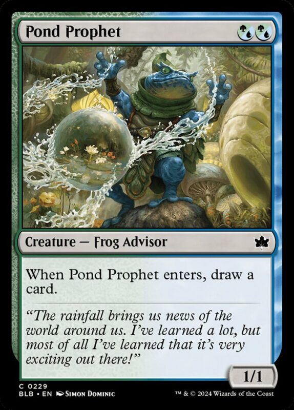 Pond Prophet — blb 229 — Magic The Gathering TCG