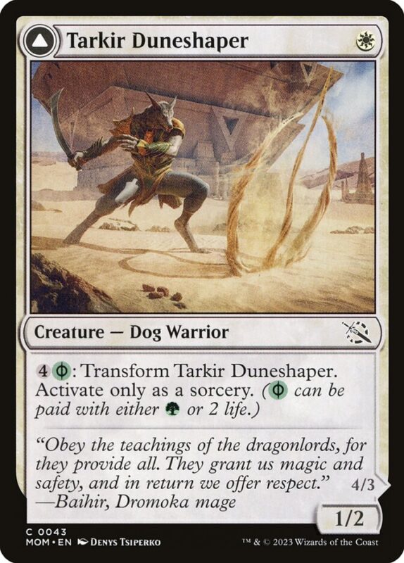 Tarkir Duneshaper // Burnished Dunestomper — mom 43 — Magic The Gathering TCG