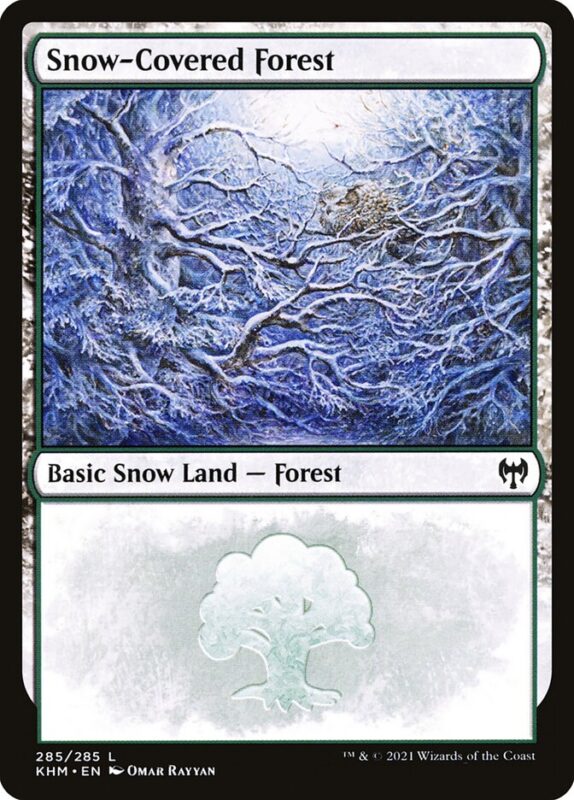 Snow-Covered Forest — khm 285 — Magic The Gathering TCG