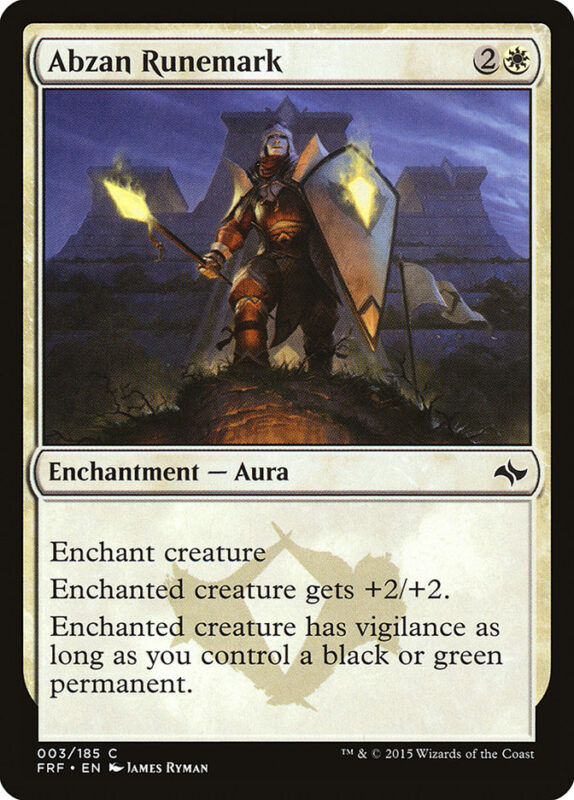 Abzan Runemark — frf 3 — Magic The Gathering TCG